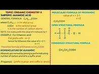 Video thumbnail for FORM 4: ORGANIC CHEMISTRY II ( Alkanoic acid)