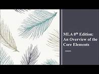 Video thumbnail for MLA: Creating the Works Cited Page