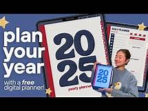Video thumbnail for FREE 2025 Digital Planner | stay organized and productive for the new year!