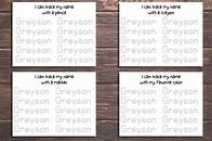Video thumbnail for Custom Preschool Name Tracing Sheet Handwriting Practice Sheets Homeschool Printable Toddler Busy Book Learning Binder Learn to Write Name - Etsy