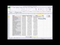 Video thumbnail for Excel Quick Tip #2 - The Quickest Way to put Dollar Signs into a Formula - Wise Owl