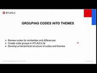 Video thumbnail for Research Workshop - Developing Themes and visualisation and advanced analysis tools in Atlas ti
