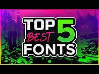 Video thumbnail for Top 5 BEST FREE Fonts For Thumbnails, Banners, And Designing! (2020 Photoshop Fonts)