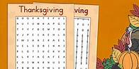 Video thumbnail for Thanksgiving Word Search USA