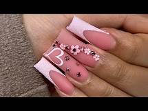 Video thumbnail for Light Pink Glitter French Tips & Nail Art | Valentine’s Day Nails | Acrylic Nails Tutorial