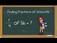 Video thumbnail for Finding Fractions of Amounts: Ks2 maths|| Year 5 and 6 home learning