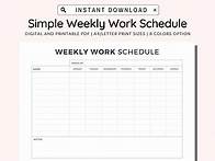 Video thumbnail for Employee Work Schedule Printable, Crew Daily Working Chart, Employee Time Sheet, Employee Scheduling, Staff Schedule, Employee Organizer PDF - Etsy