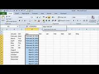 Video thumbnail for Excel Autofill - how to quickly enter Months, Days, Dates and Numbers without typing