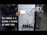Video thumbnail for IEC 61000-4-5 Surge 3-Phase 63 Amp CDN