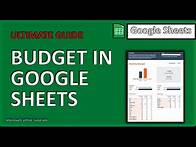 Video thumbnail for Create a Monthly Budget in Google Sheets (Free Template Tutorial)