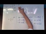 Video thumbnail for Pivotal Element Method / Solving a 4x4 Determinant (Taglish)