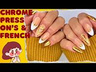 Video thumbnail for Almond Shaped Nails with French & Chrome Design Tutorial
