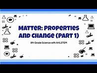 Video thumbnail for 8th Grade Science EOG Review - Matter: Properties and Change (Part 1)