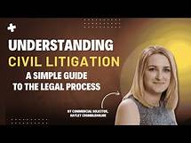 Video thumbnail for Understanding Civil Litigation | A Simple Guide to the Legal Process