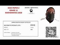 Video thumbnail for Grade 11 Paper 2 of 2020
