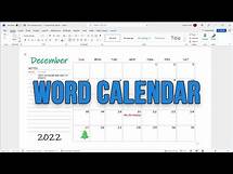 Video thumbnail for Insert an Editable Calendar into a Microsoft Word Document