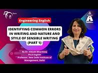 Video thumbnail for Identifying Common Errors in Writing and Nature Style of Sensible Writing - 1 | S Chand Academy