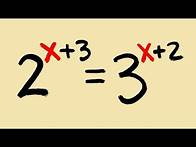 Video thumbnail for how to solve an exponential equation with two different bases