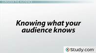 Video thumbnail for Speech Style Definition, Purpose & Importance