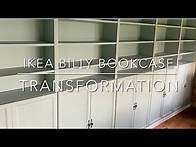Video thumbnail for Bookshelf upcycle: Transforming a set of IKEA Billy bookcases