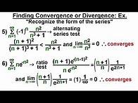 Video thumbnail for Calculus 2: Infinite Sequences and Series (34 of 62) Finding Con- or Di-vergence: Ex. 2/3