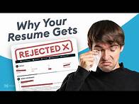 Video thumbnail for 5 Reasons Why Your Resume Keeps Getting Rejected (And What to Do About It)