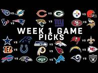Video thumbnail for Week 1 NFL Game Picks