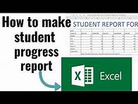 Video thumbnail for How to make progress report in excel| How to make progress report of the students |how to prepare