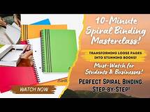 Video thumbnail for How Spiral Binding is done? With New latest Technology Complete Guide | Step by Step Process Study M