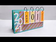 Video thumbnail for DIY Easy Desk Calendar 2021 | Desk Decor