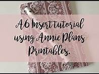 Video thumbnail for A6 insert tutorial using Annie Plans Printables and TPS papers