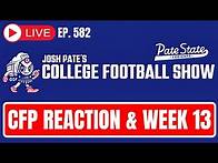 Video thumbnail for CFP Rankings Reaction | Week 13 Prediction Show | New JP Poll | Conference Title Game Issues