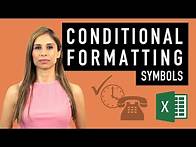 Video thumbnail for Excel Conditional Formatting with Symbols and Icons (for better reports)