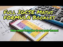Video thumbnail for FULL IGCSE MATHS FORMULA SHEET/BOOKLET! | Every Formula You NEED To Know To MASTER Your Exams!