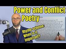 Video thumbnail for Understanding Poetry: Rhyme Schemes (Power and Conflict Poetry)