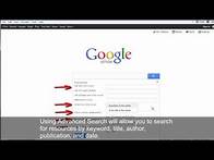 Video thumbnail for How to use Google Scholar for Academic Research