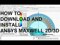 Video thumbnail for How to Download Ansoft/Ansys Maxwell Motor Designing Software FREE and Install on PC
