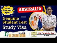 Video thumbnail for Genuine Student Test - GST for Australia Study Visa