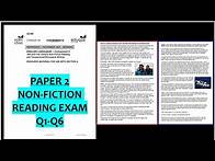 Video thumbnail for EDUQAS Paper 2 Reading Q1-Q6 walkthrough 2024 - GCSE English Language