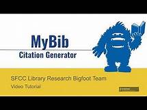 Video thumbnail for MyBib.com: A Free Citation Generator