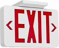 Video thumbnail for Gruenlich LED Exit Sign, Emergency Light with Double Face and Battery Backup, UL 924 Qualified, AC 120/277V, US Standard Hardwired Red Letter Exit Lights for Business, 1-Pack