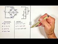 Video thumbnail for Calculate Equivalent Resistance of a 5 Resistor Bridge Circuit | Kirchhoff's Loop & Junction Rules