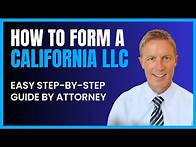 Video thumbnail for How to Start an LLC in California - Easy Step-By-Step Guide
