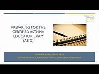 Video thumbnail for Preparing for the Asthma Educator Certification Exam