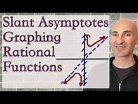 Video thumbnail for Slant Asymptotes Graphing Rational Functions
