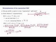 Video thumbnail for L09.4 Memorylessness of the Exponential PDF