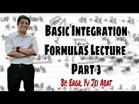 Video thumbnail for Basic Integration Formulas Lecture Part 3