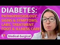 Video thumbnail for Diabetes: Pathophysiology, Signs/Symptoms, Labs, Treatment & more - Medical-Surgical | @LevelUpRN
