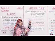 Video thumbnail for Class 9 & 10 - English Grammar - Lecture 11 - CLAUSES - Allied School