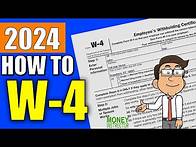 Video thumbnail for How to Fill Out an IRS W-4 Form | 2024 W4 Tax Form | Money Instructor